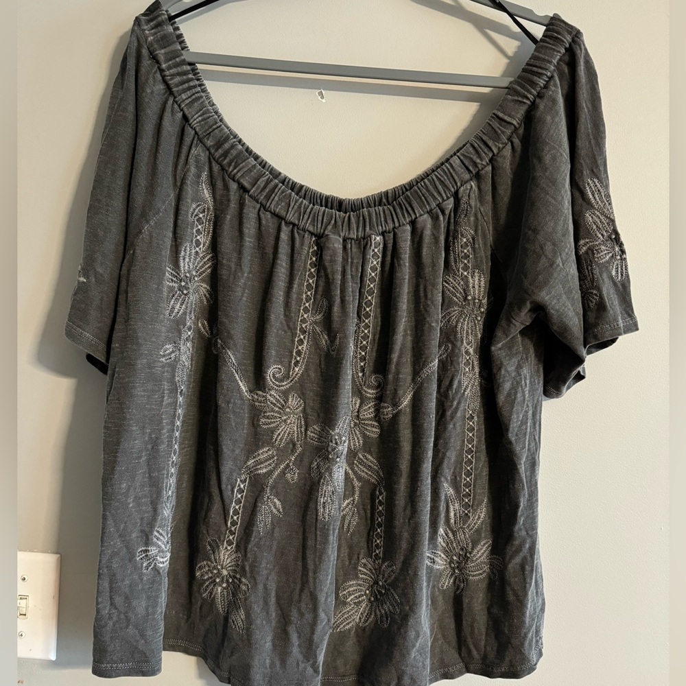 Lucky Brand Off The Shoulder Top